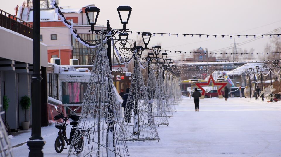    Зимний городок в Барнауле. Источник: Виталий Барабаш