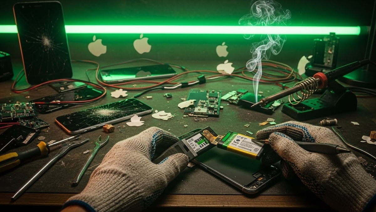 При вскрытии таких аппаратов специалисты часто обнаруживают полную несовместимость компонентов с заявленными стандартами Apple