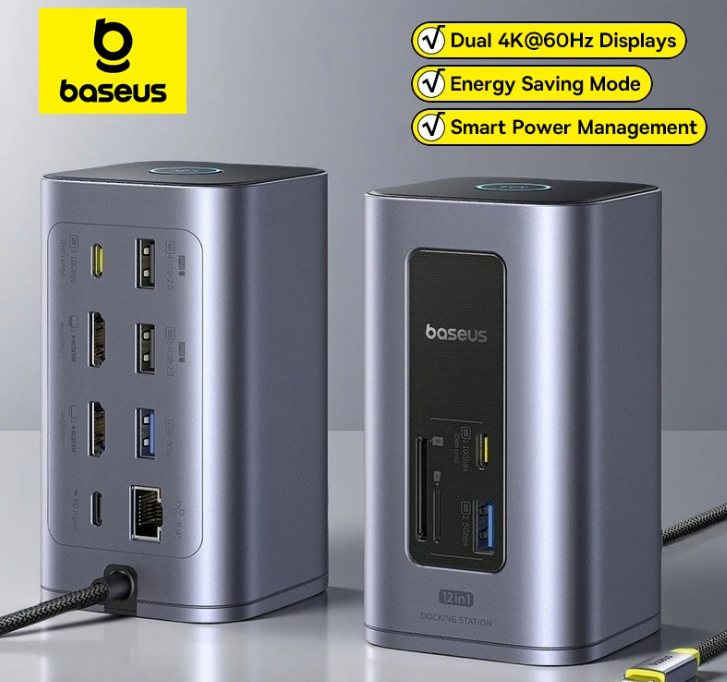 Baseus USB C HUB 12-в-1 HDMI 4K