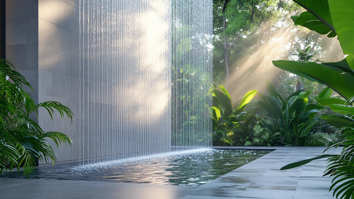 водопад-стена