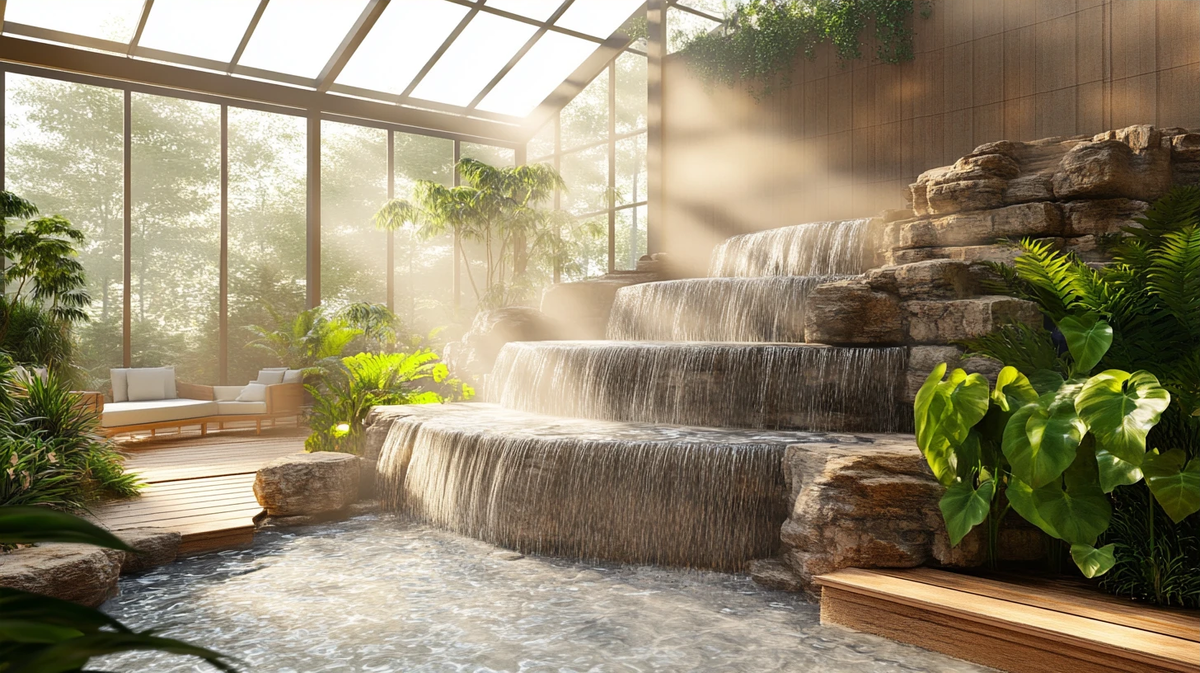 каскад в зимнем саду