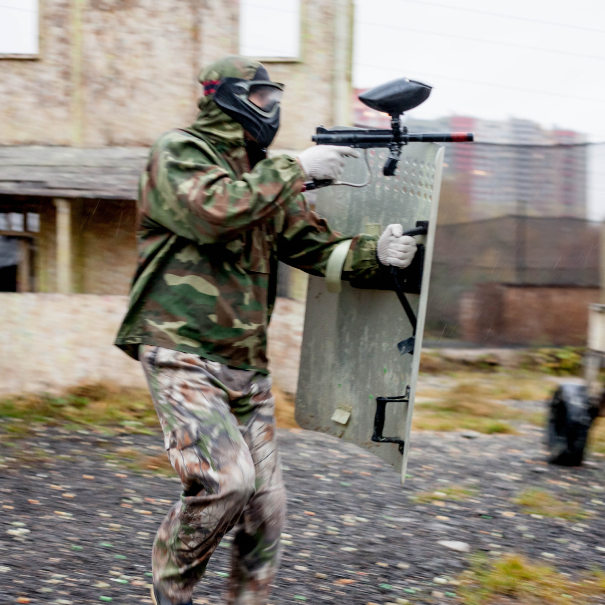 Организация игры в пейнтбол в Москве и Подмосковье.