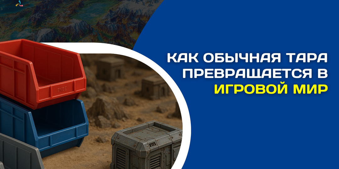 Из складского лотка - в космическую станцию: как обычная тара превращается в игровой мир