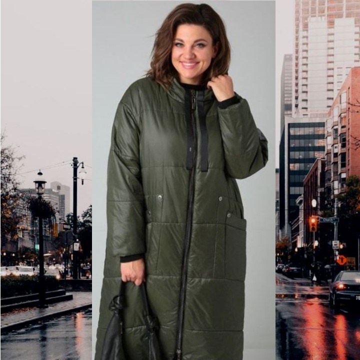 Стеганое пальто