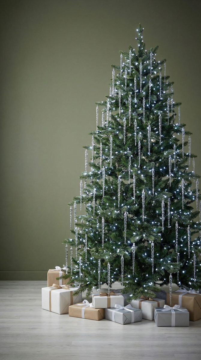 Обледенелая ель