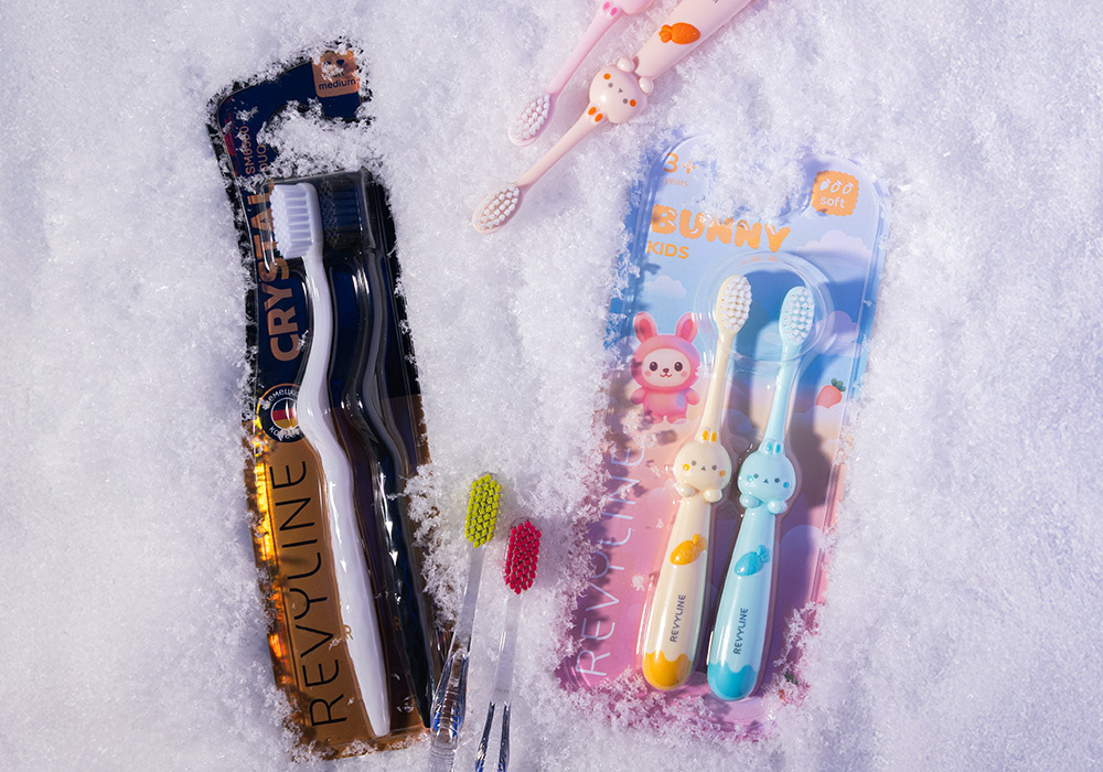 Зубные щетки Revyline: Bunny Kids и Crystal 