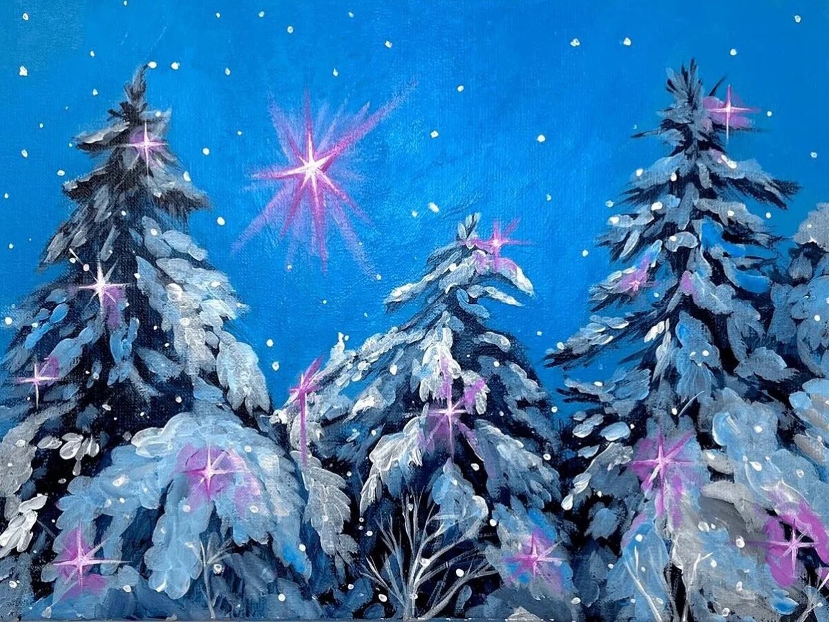 Лера Варпаева «31 декабря» холст, акрил, 40 х 30 см, 2025 год