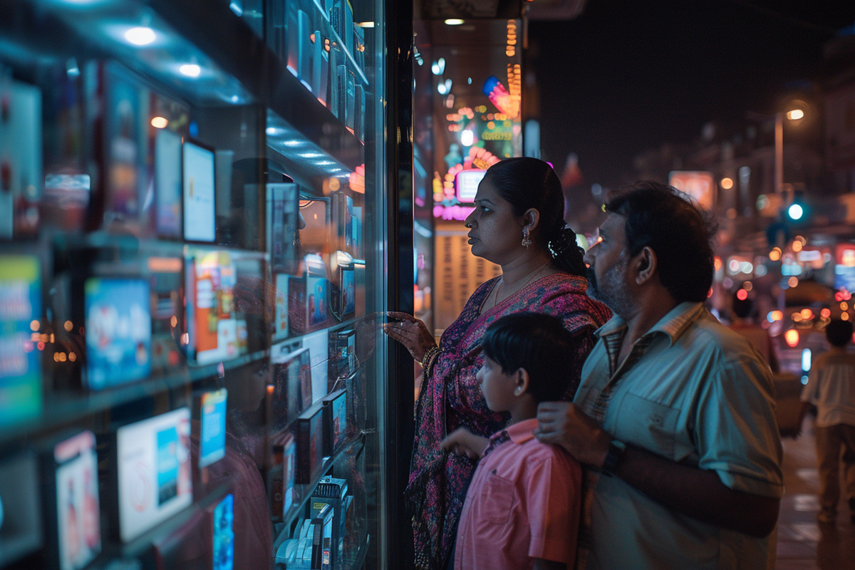 За этой витриной — мечты миллионов индийских семей. Холодильник, смартфон, стиральная машина... Но без кредитной карты путь к ним закрыт. Именно эту несправедливость решила изменить Лиззи Чапман