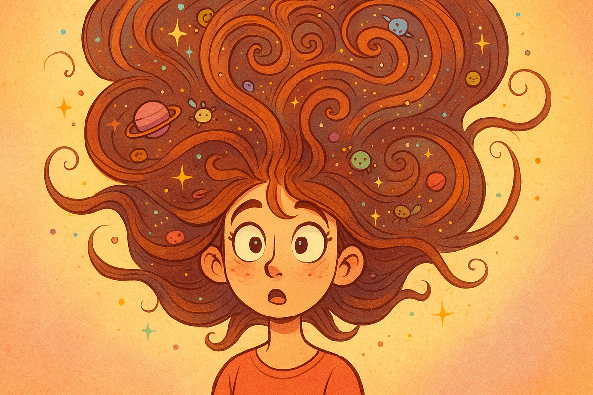 Волосы как целый вселенный мир