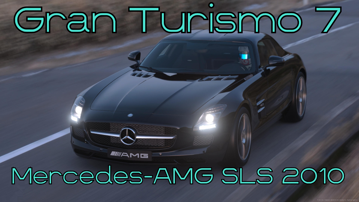 # Mercedes-AMG SLS 2010 — птица из Штутгарта кружит над миром Gran Turismo 7 🌍⚡️