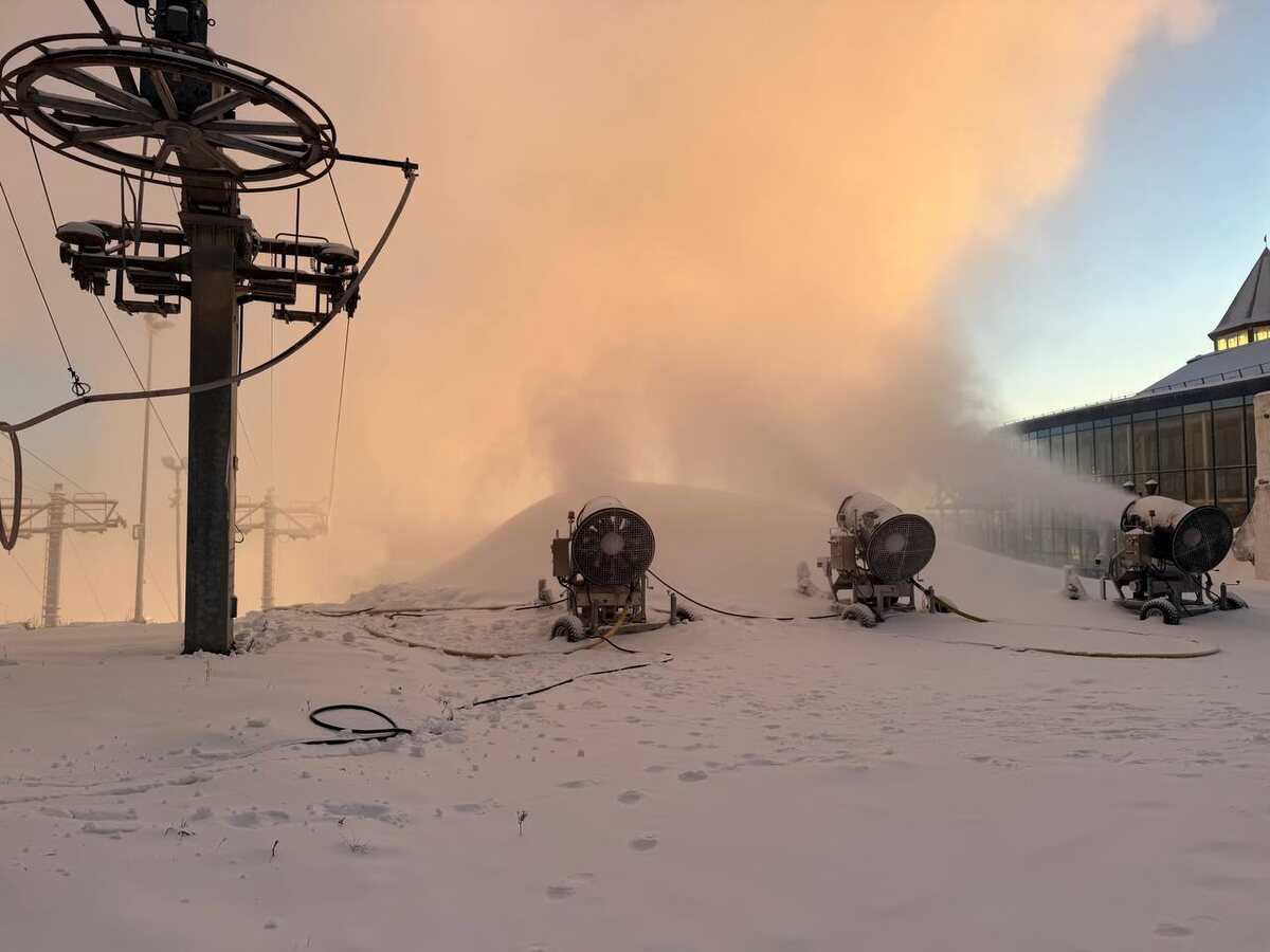    Горнолыжный склон в Уфе засыплют 40 тысячами кубометров искусственного снега