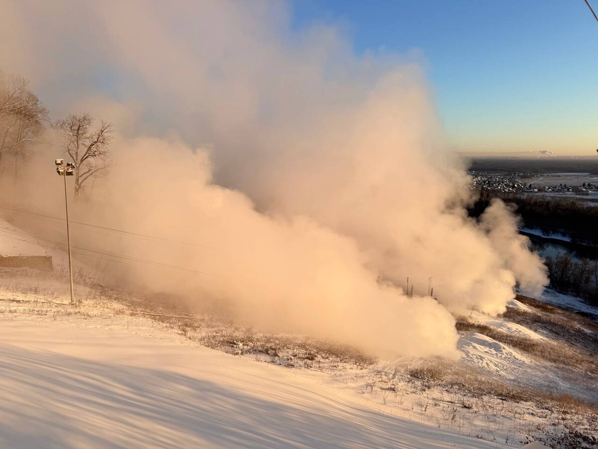    Горнолыжный склон в Уфе засыплют 40 тысячами кубометров искусственного снега