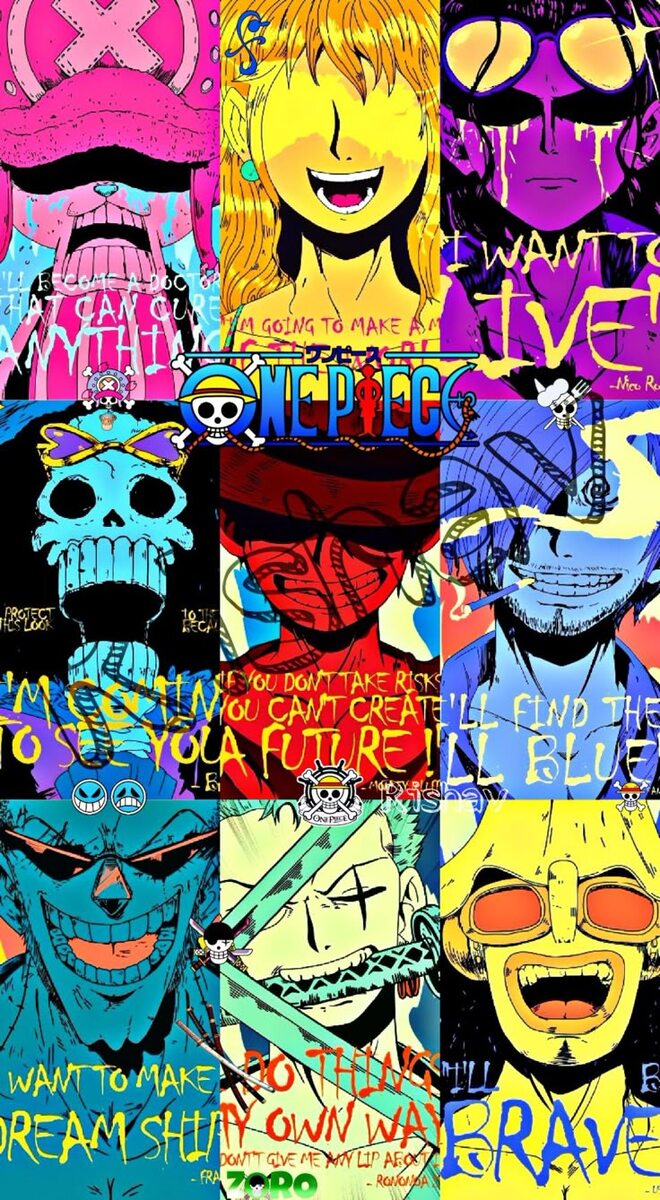 Зоро -Твой батя алкаш который ушёл в неизвестном направлении, он бы рад вернутся но с его топографическим кретинизмом он может находить только проблемы на свою накаченую задницу. А ещё он мечник с тремя мечами (где ты такое видел)  . Санджи-твой друг симп пускает слюни даже на продавщицу из пятерочки но единственное что ему светит это Зеленоголовый друг. Но так то он здравый тип спокойный , всегда придёт на помощь, а как он готовит . Бьёт морды не хуже Зоро только ногами.. . . Нами-ты бы хотел себе такую сводную сестру. Умная хитрая тяжело подпускает к себе людей но если он западëт ей в душу будет верить в него до конца(Луффи не даст соврать). Есть один минус в такой прекрасной женщине она алчна словно твой друг считающий себя темщиком готова продать всё и вся. В нашем мире по любому завела бы онлифанс. Усопп нет не так Бог Усопп ходячий прикол от автора манги в мире где люди уничтожают корабли за секунды.Этот паренёк не поднимет вес больше 5 килограмм. Патологический лжец и трус а также лучший друг что может быть  у вас любитель розыгрышей . А как он стреляет боюсь представить что было если бы ему дали пистолет. Тони Тони Чоппер - милейшая игрушка для ваших детей но не обманывайтесь за красивой внешностью стоит боец готовый рвать своих врагов но это в крайних случаях так то он доктор и просто любитель сладкой ваты. Нико Робин ну мать умнейшая женщина за которую борется весь мир и ни только из за её красоты обладает редчайшими навыками археологии. Да она дерётся даже красиво и грациозно не прикасаясь к врагам своими руками. Френки- СУПЕР киборг ходящий всё аниме в стрингах и он хорош, главный мужик на корабле починет всё своими руками даж корабль длиной в несколько километров. В мире где ещё не всё не обзавелись ружьеми этот пользуется лазерами меха костюмом и стальной бронёй. Брук -ходящий 90 летний скелет 3 метровый скелет с афро который хочет посмотреть трусики любого представителя женского пола в нём не чего нормально но какой же харизматичный парень с лучшим 