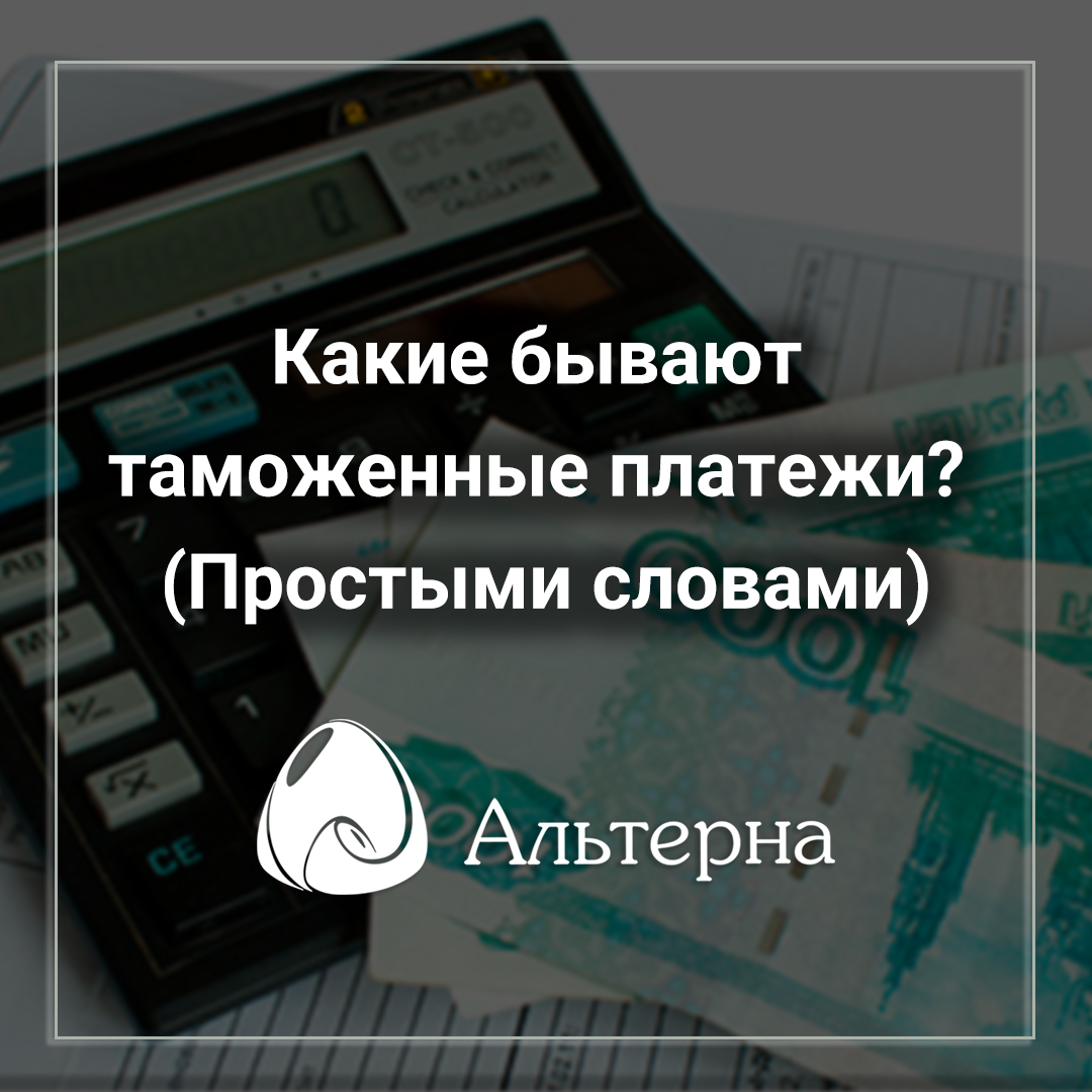 Какие бывают таможенные платежи? (Простыми словами)