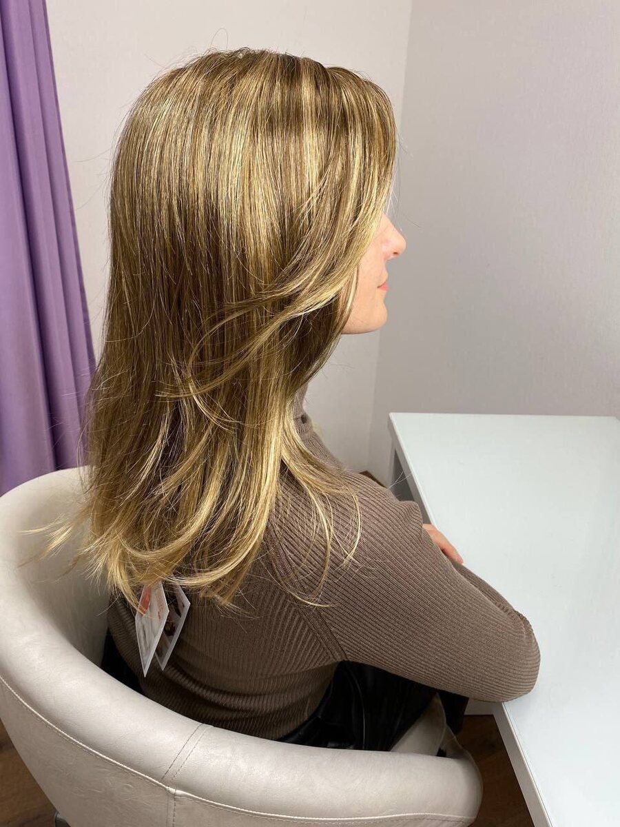 Так выглядит естественный парик