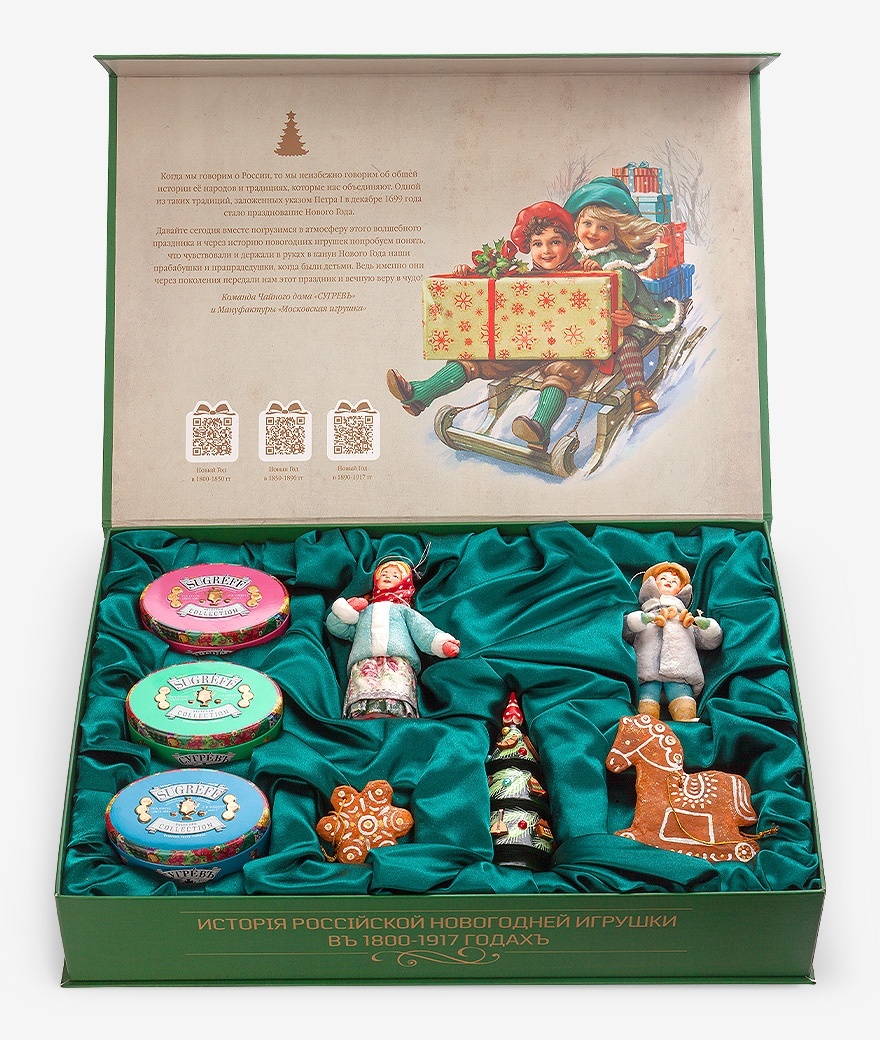 Совместный проект Мануфактуры "Московская  игрушка" и Чайного дома Сугревъ 