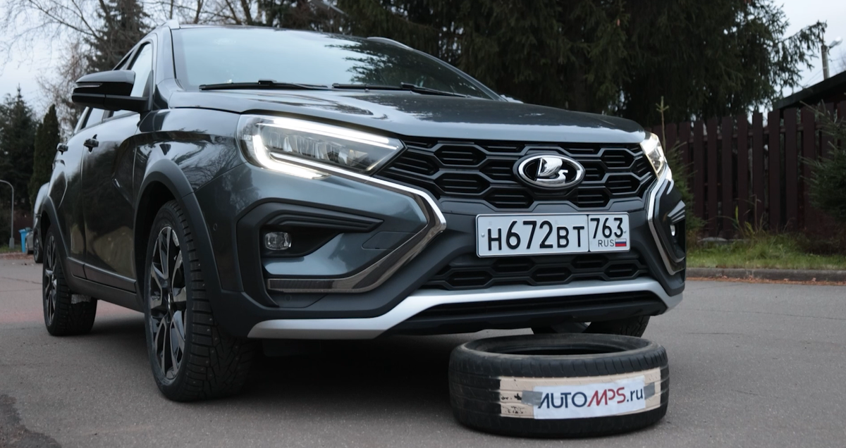 Lada Vesta SW Cross: тест покрышкой!