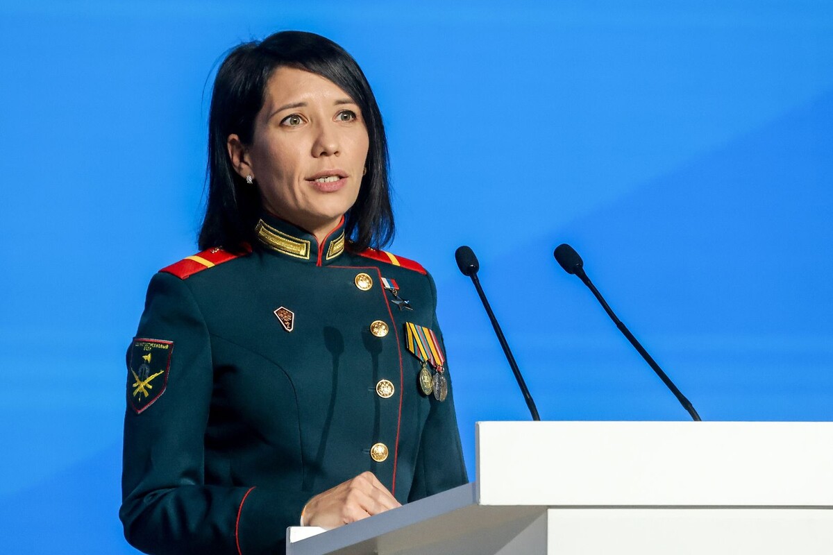    Герой России, медсестра мотострелкового подразделения ефрейтор Людмила Болилая / Источник: © Сергей Карпухин/ТАСС