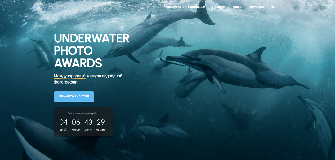 Underwater photo Awards - Новый конкурс начинает работу!
