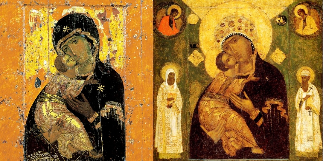 Загадочные сходства и поразительные различия: Владимирская и Волоколамская икона Божией Матери