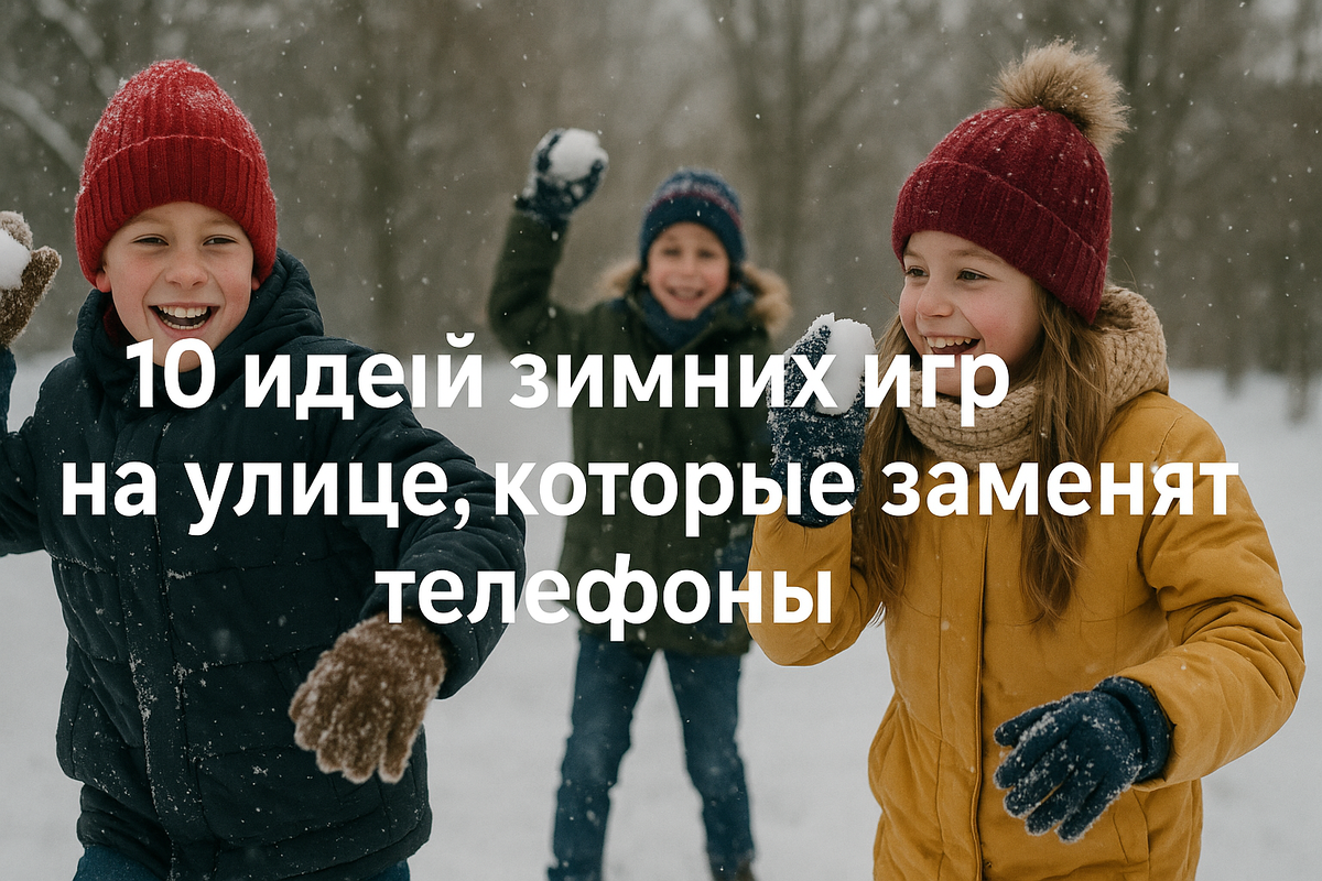 10 идей зимних игр на улице, которые заменят телефоны 
