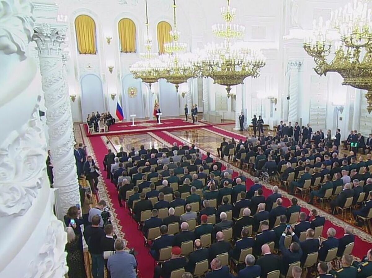    Церемония вручения государственных наград в Георгиевском зале Большого Кремлёвского дворца