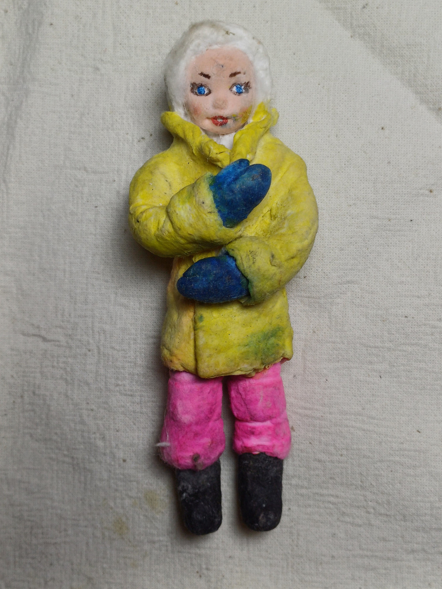 Как теперь это развидеть!))) Первая моя кукла по МК. Фото автора