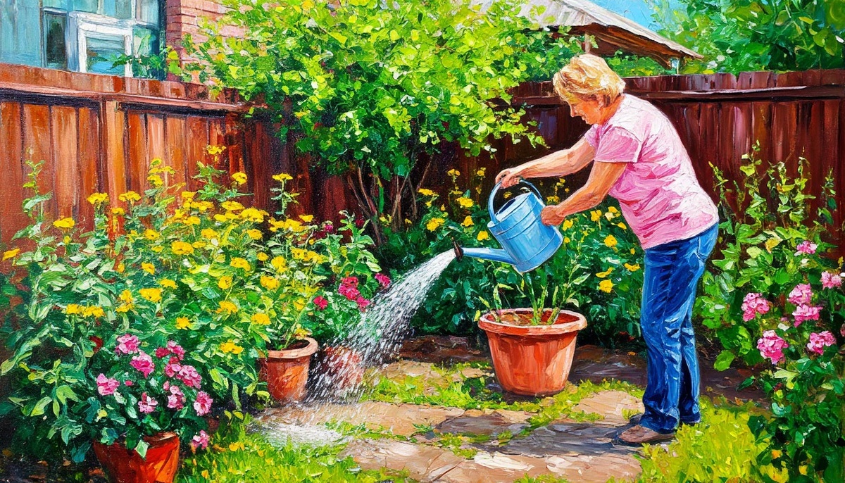 Поливаю регулярно