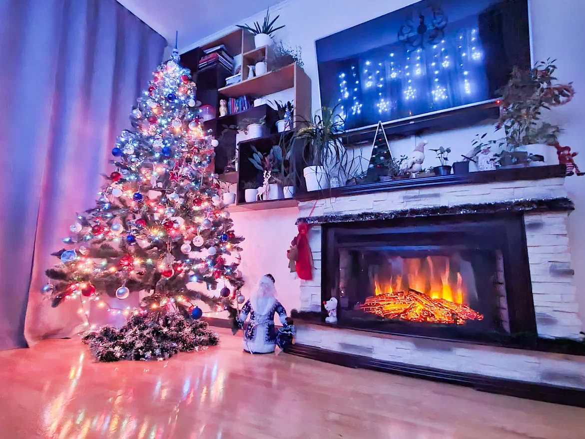 В квартире у нас была такая ёлка