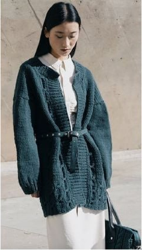 кардиган спицами