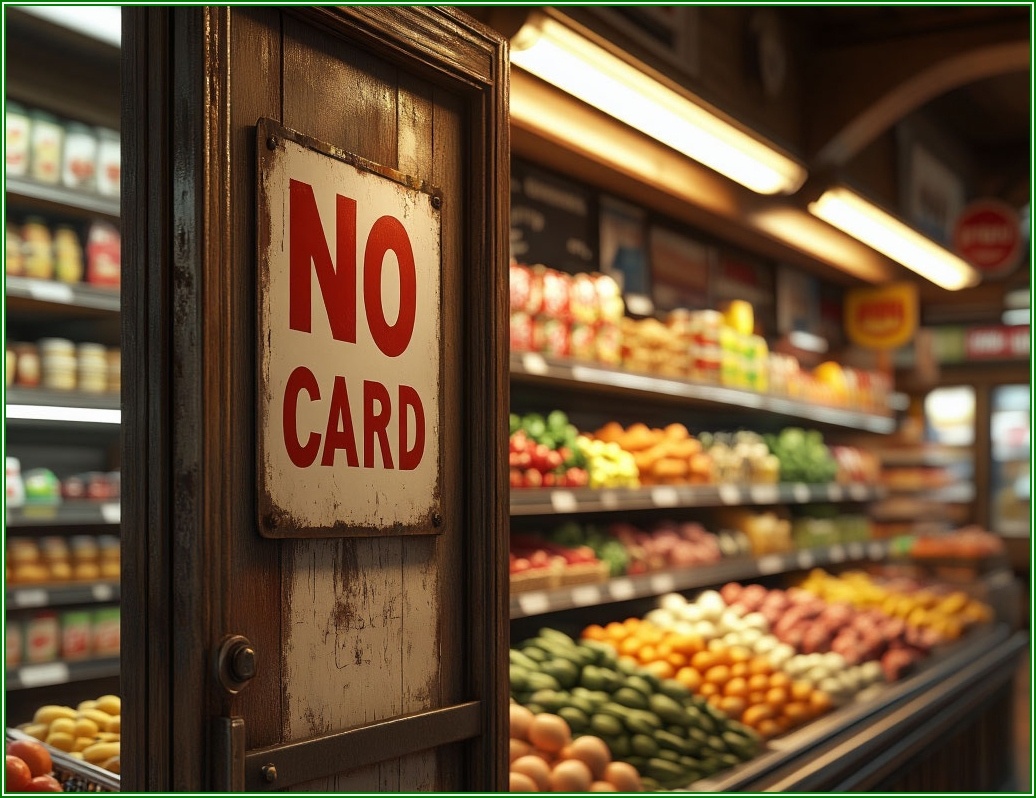 Банковской картой не оплатишь