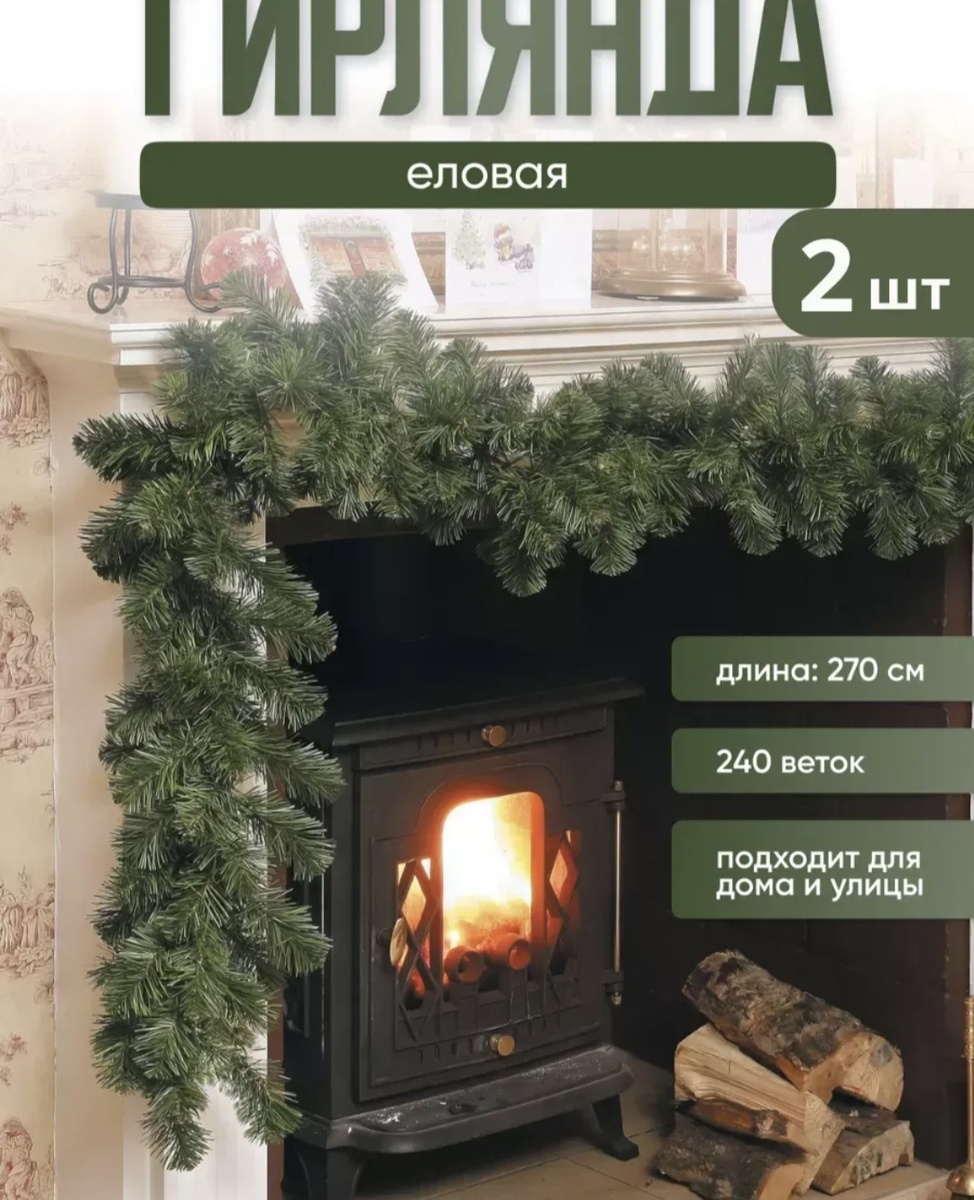 Таких гирлянд заказала несколько штук.