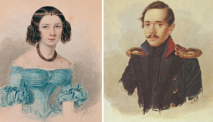 Михаил Лермонтов и Наталья Иванова, в которую он тоже был влюблен