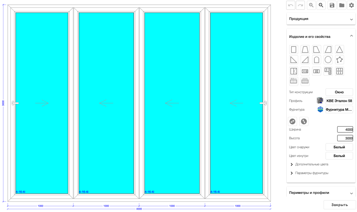 окна и двери через браузер