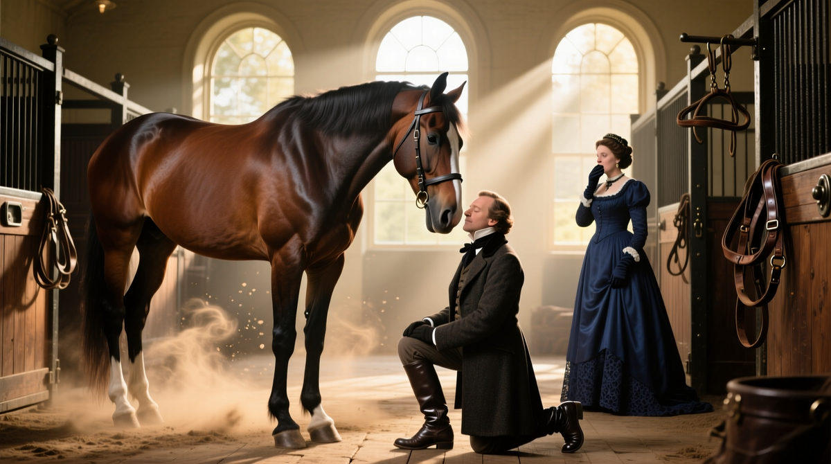 1858 год: американец Джон Рэри демонстрирует свой метод королеве Виктории. Его принцип — не борьба, а снятие страха через демонстрацию абсолютного доверия.