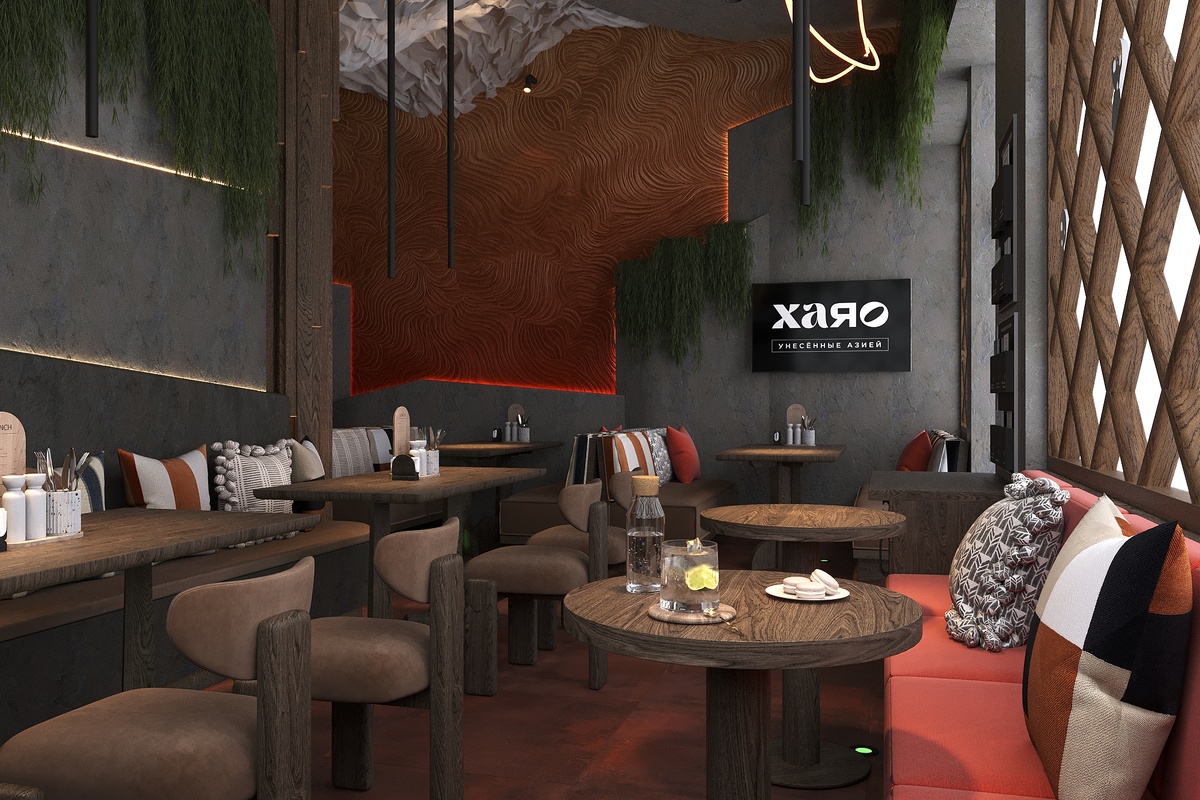 Фото ресторана ХАЯО в Краснодаре. Студия MORS interiors