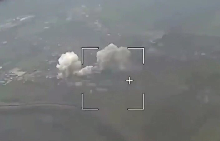    Удар по ВСУ в Днепропетровской области. Фото: кадр видео