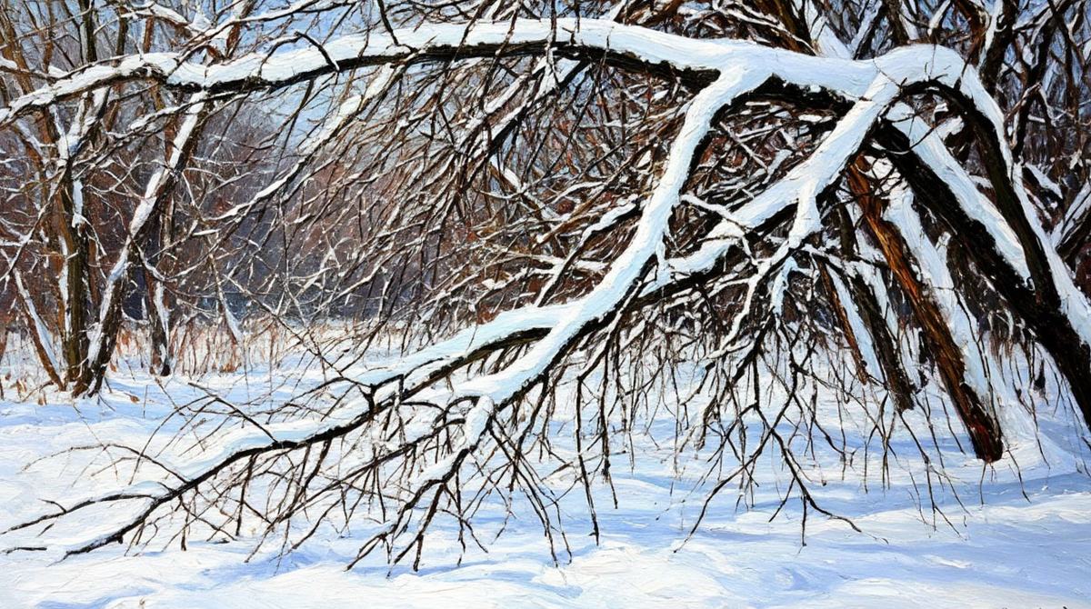 когда снег превращается в тяжёлый груз