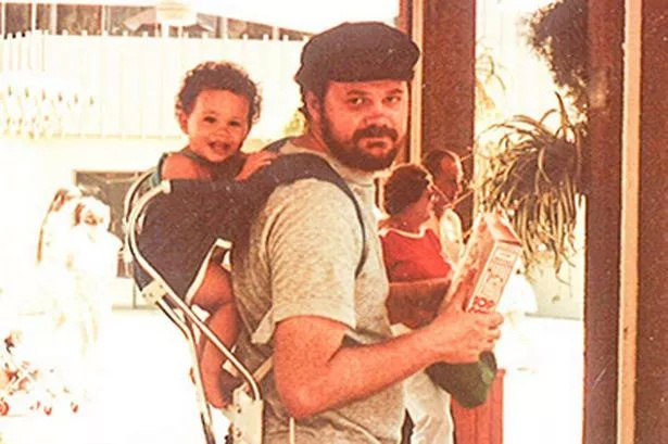 Томас Маркл с маленькой Рейчел Меган Маркл