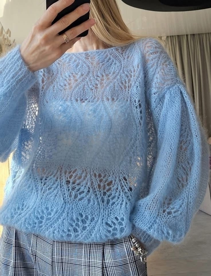 джемпер спицами