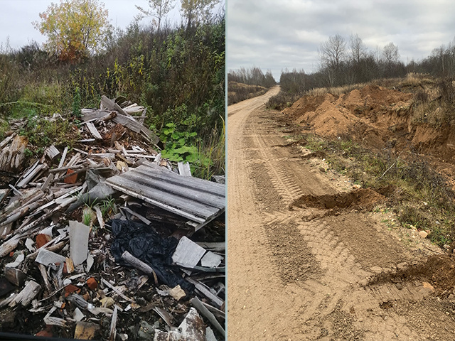Несанкционированная свалка в Фировском округе: до и после