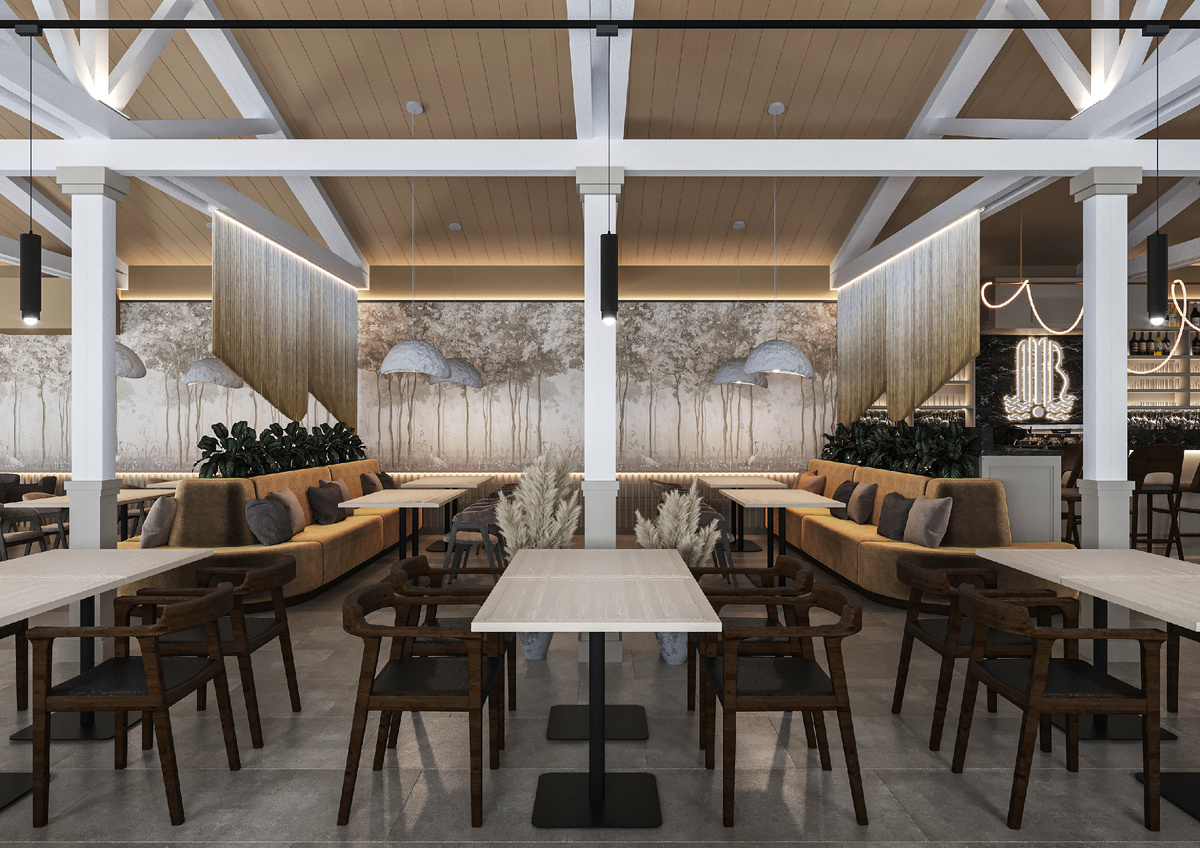 Фото кафе от студии дизайна MORS interiors