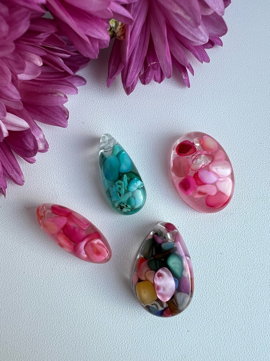 Подвески из эпоксидной смолы