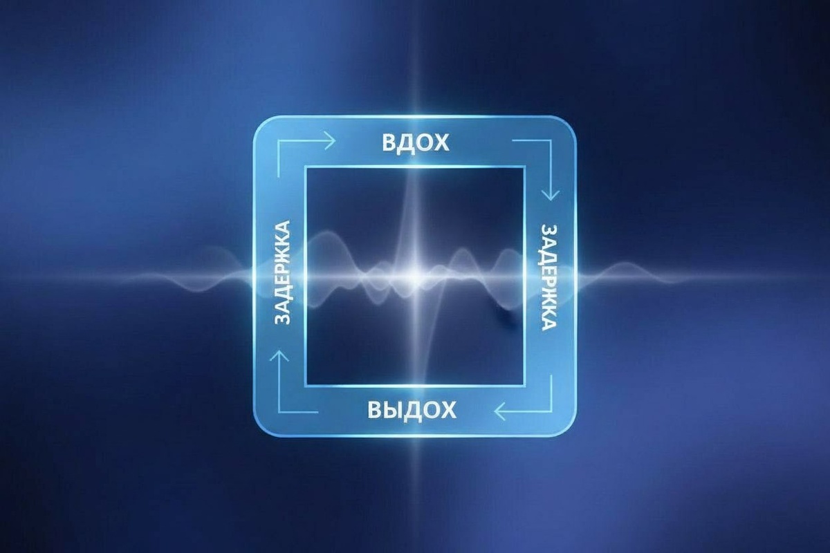 Квадратное дыхание – это дыхательная техника, которая подразумевает визуализацию квадрата и выполнение каждого дыхательного шага (вдох, задержка дыхания, выдох, задержка дыхания) в течение одинакового количества времени. 