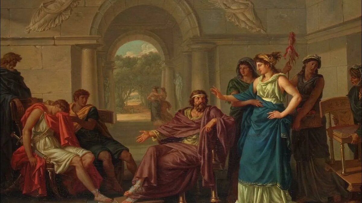 Одиссей у Алкиноя, царя феаков