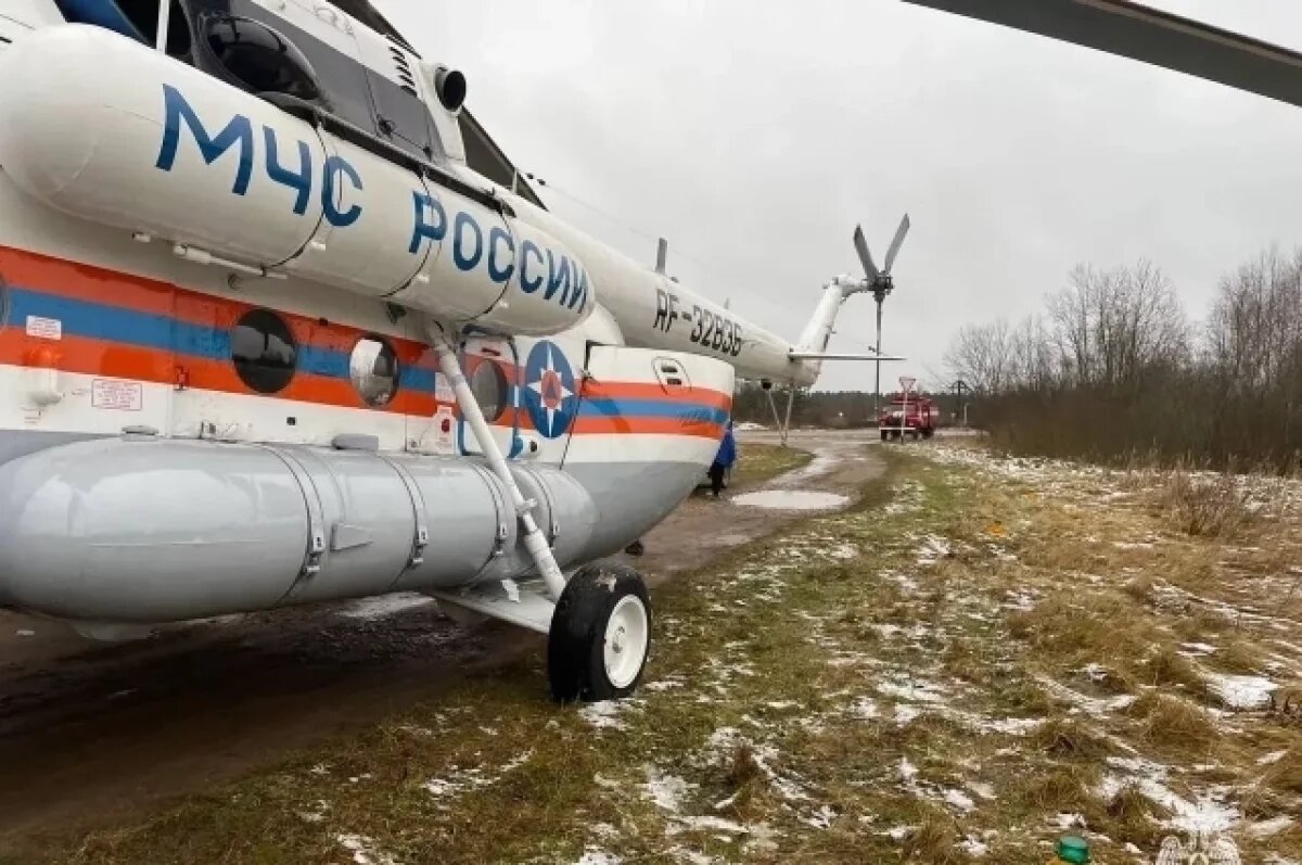    В Твери на вертолёте Ми-8 экстренно доставили женщину из района