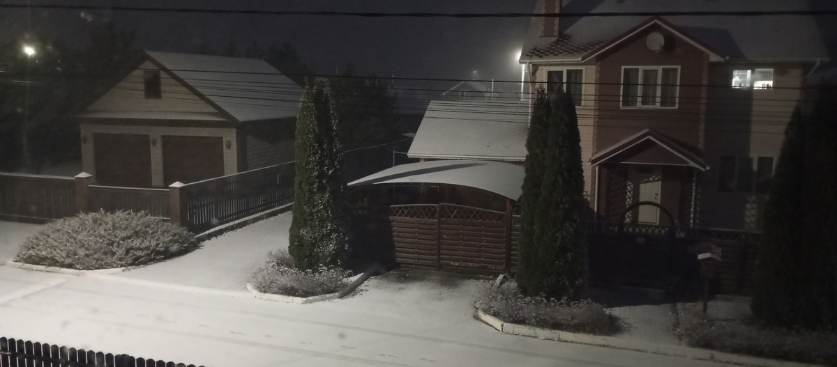 С утра у нас была зима...