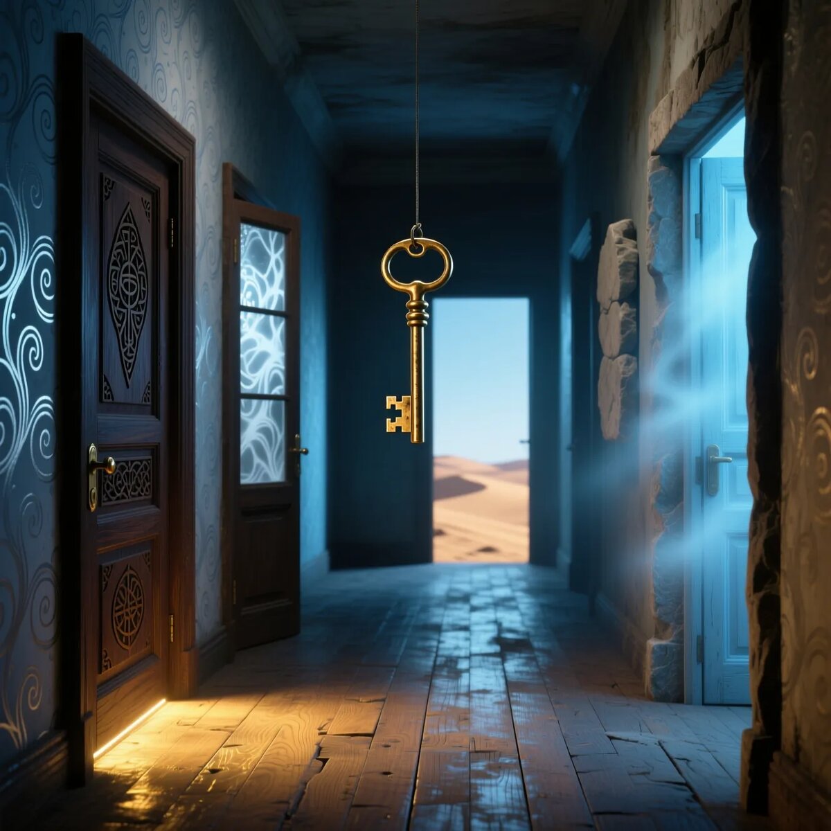 Ты не потерял ключи — ты просто забыл, где стоят двери.  
Попробуй посмотреть на мир, как впервые.
