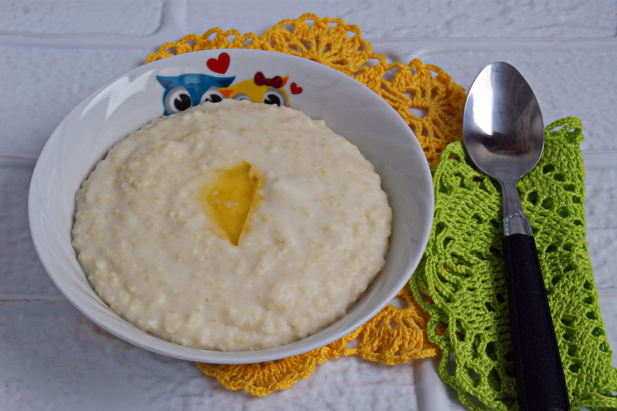 Фото автора. Молочная пшённая каша.