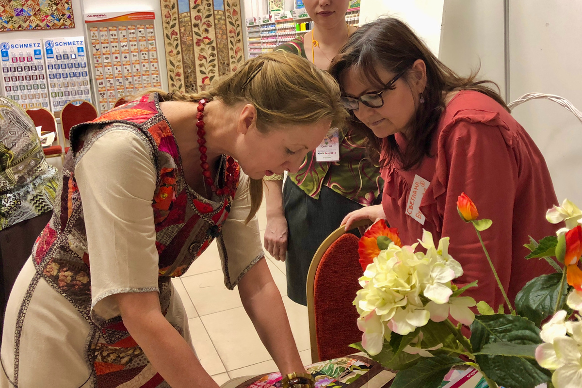 Квилтфест. 2019. Мастер-класс Лады Христенко "Акварель"